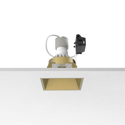 FLOS Architectural Easy Kap 80 Square Fixed — Aro Empotrable Retrofit (Blanco)