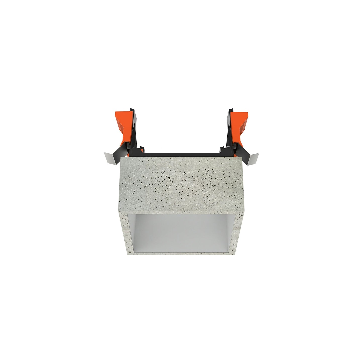 FLOS Architectural Johnny 120 Semi-Recessed 1L Square — Empotrable Blanco