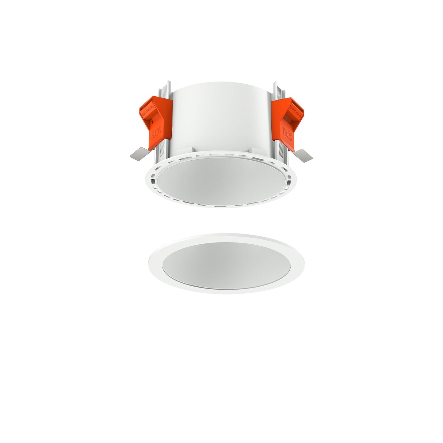 FLOS Architectural Johnny 120 Round — Empotrable LED Clase III Blanco