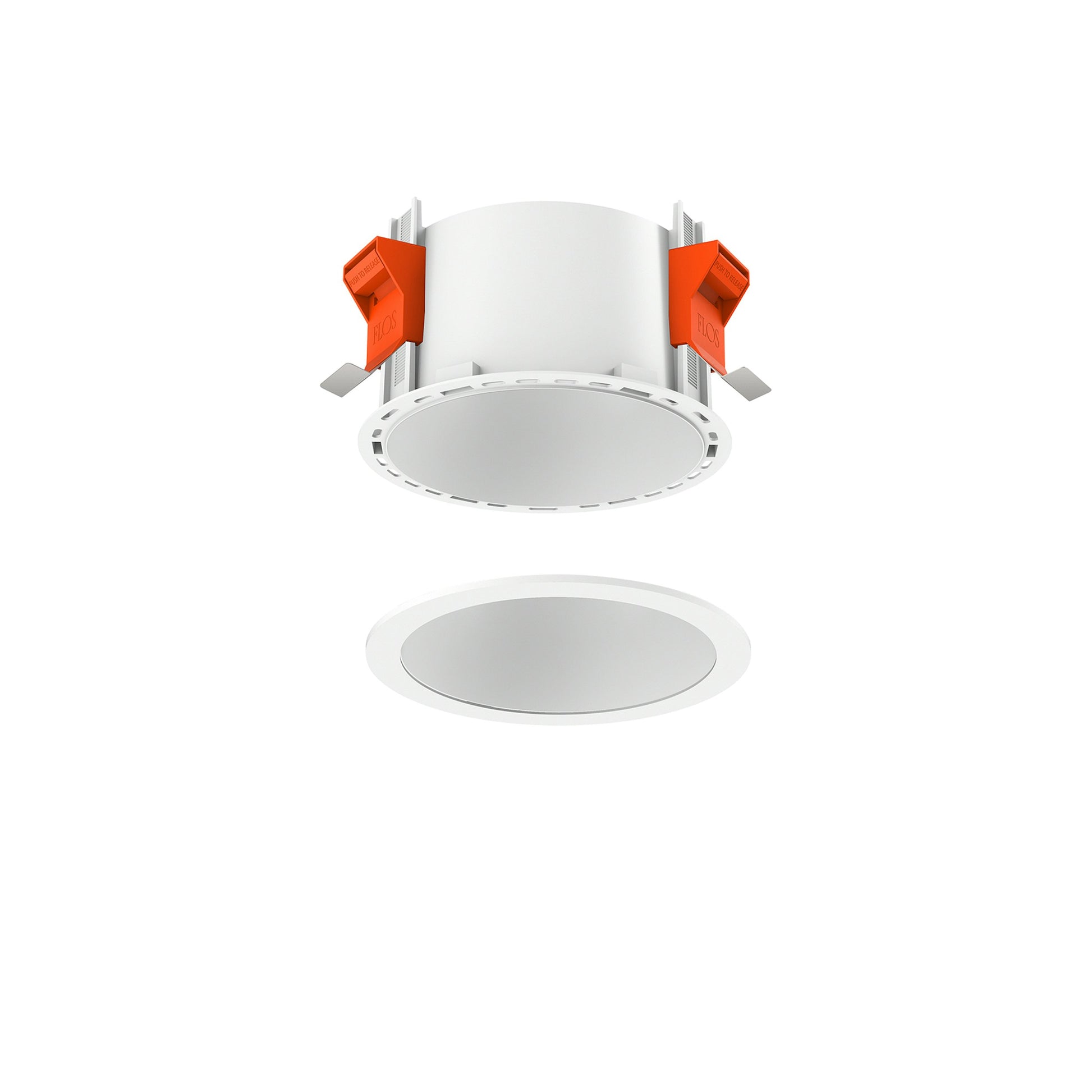 FLOS Architectural Johnny 120 Round — Empotrable LED Clase III Blanco
