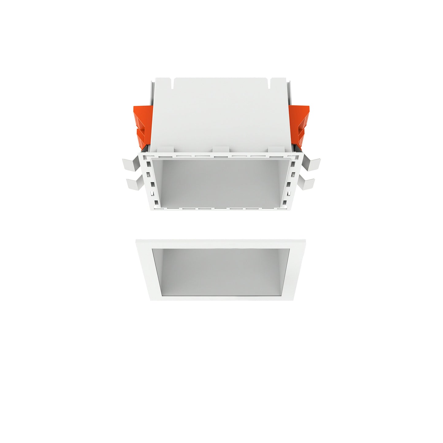 FLOS Architectural Johnny 120 Square 1L — Empotrable Marco Universal (Blanco)