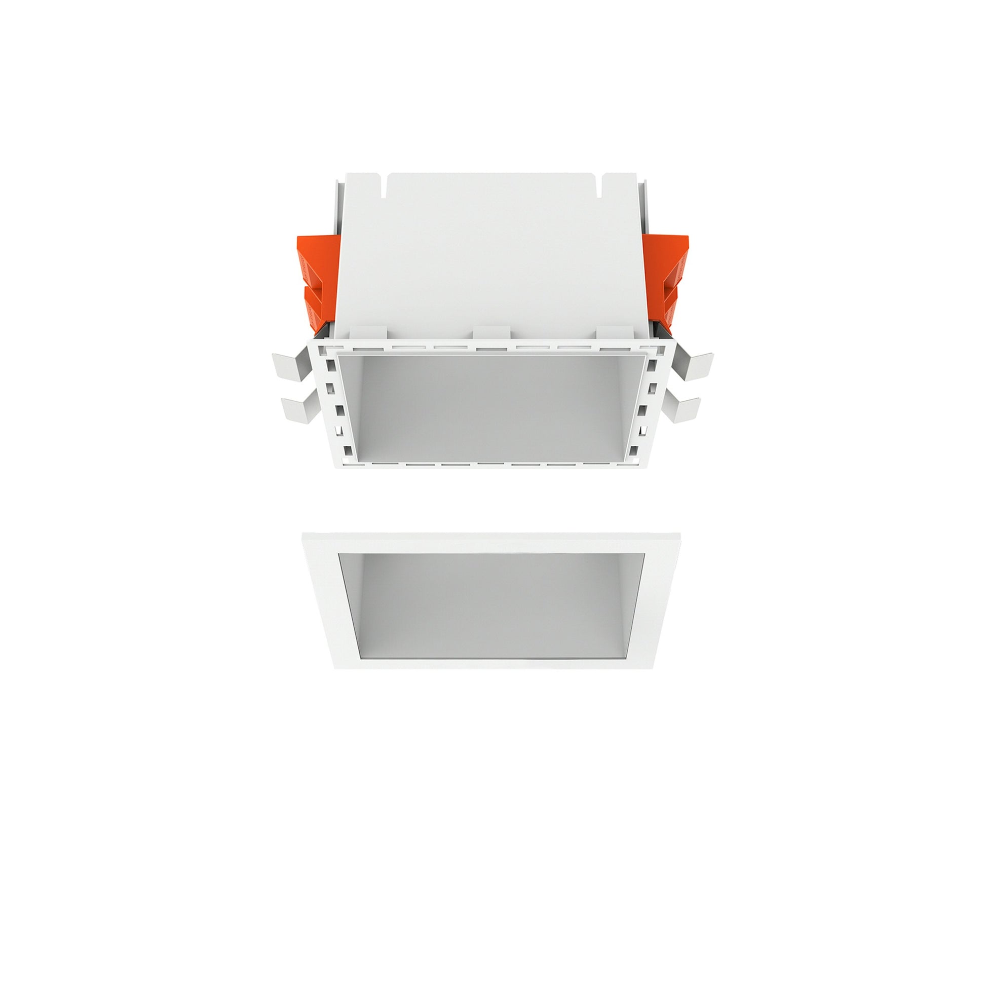 FLOS Architectural Johnny 120 Square 1L — Empotrable Marco Universal (Blanco)