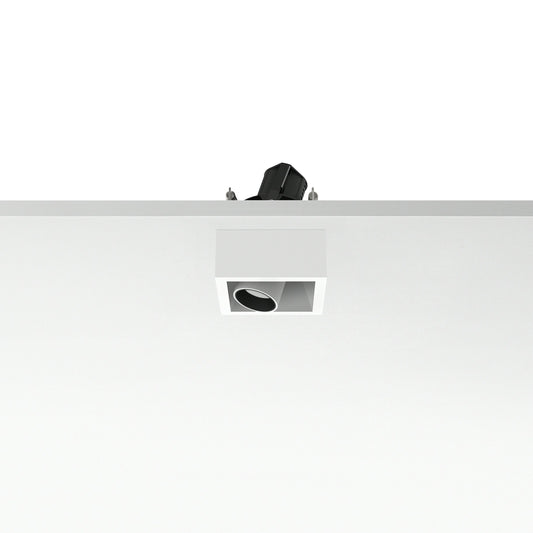FLOS Architectural Johnny 80 Semi-Recessed 1L Square — LED 6.2W 11° 3000K (Blanco-Blanco)