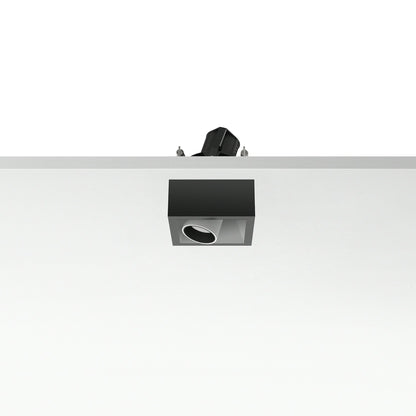 FLOS Architectural Johnny 80 Semi-Recessed 1L Square — LED 6.2W 21° 3000K (Blanco-Blanco)