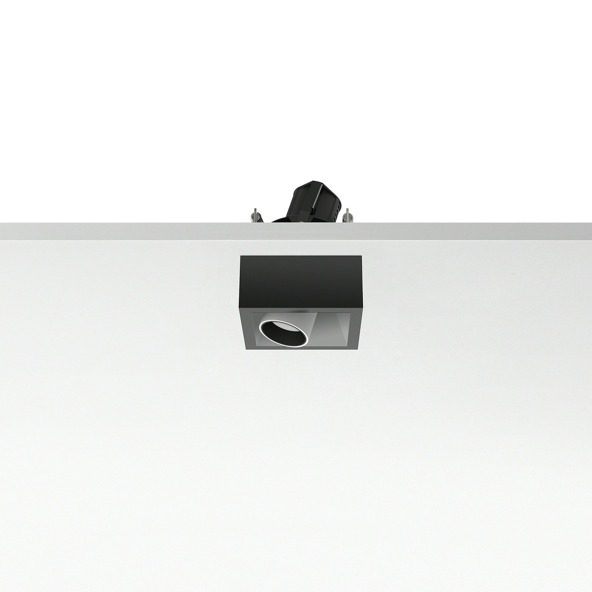 FLOS Architectural Johnny 80 Semi-Recessed 1L Square — LED 6.2W 11° 3000K (Blanco-Blanco)