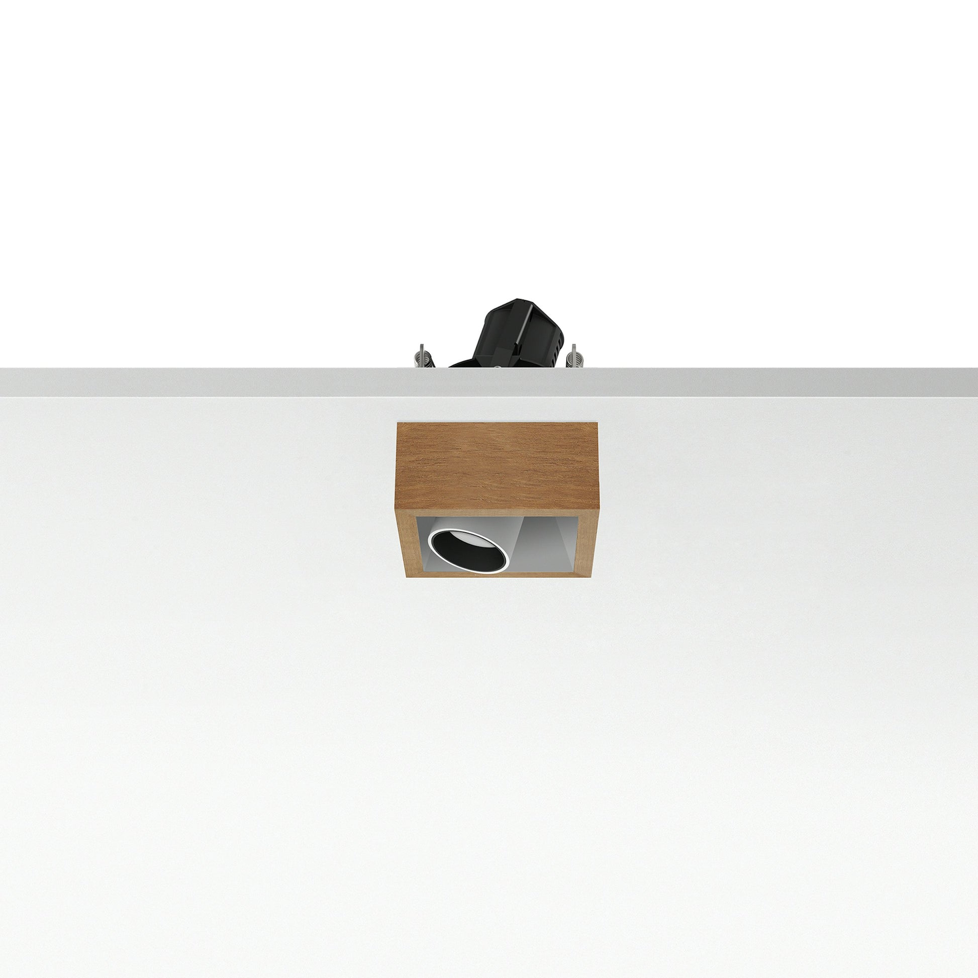 FLOS Architectural Johnny 80 Semi-Recessed 1L Square — LED 6.2W 11° 2700K (Blanco-Blanco)