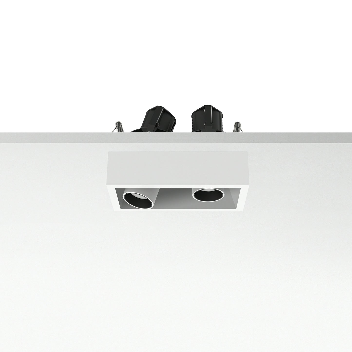 FLOS Architectural Johnny 80 2L Cuadrado — Empotrable LED 2×6.2W 11° 3000K (Blanco)