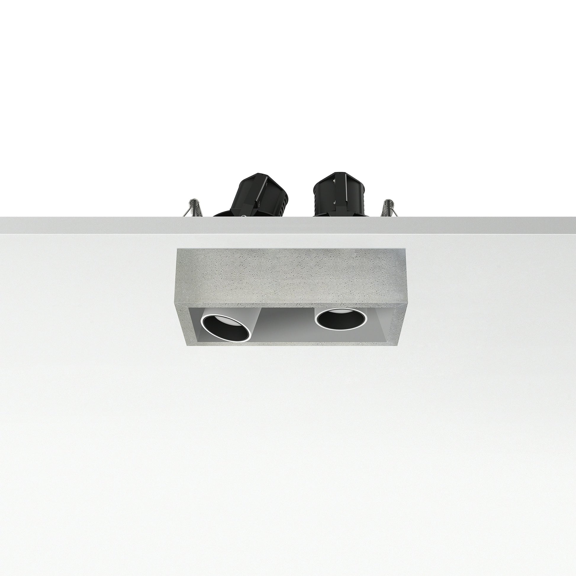 FLOS Architectural Johnny 80 2L Cuadrado — Empotrable LED 2×6.2W 11° 2700K (Blanco)