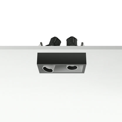 FLOS Architectural Johnny 80 2L Cuadrado — Empotrable LED 2×6.2W 11° 3000K (Blanco)
