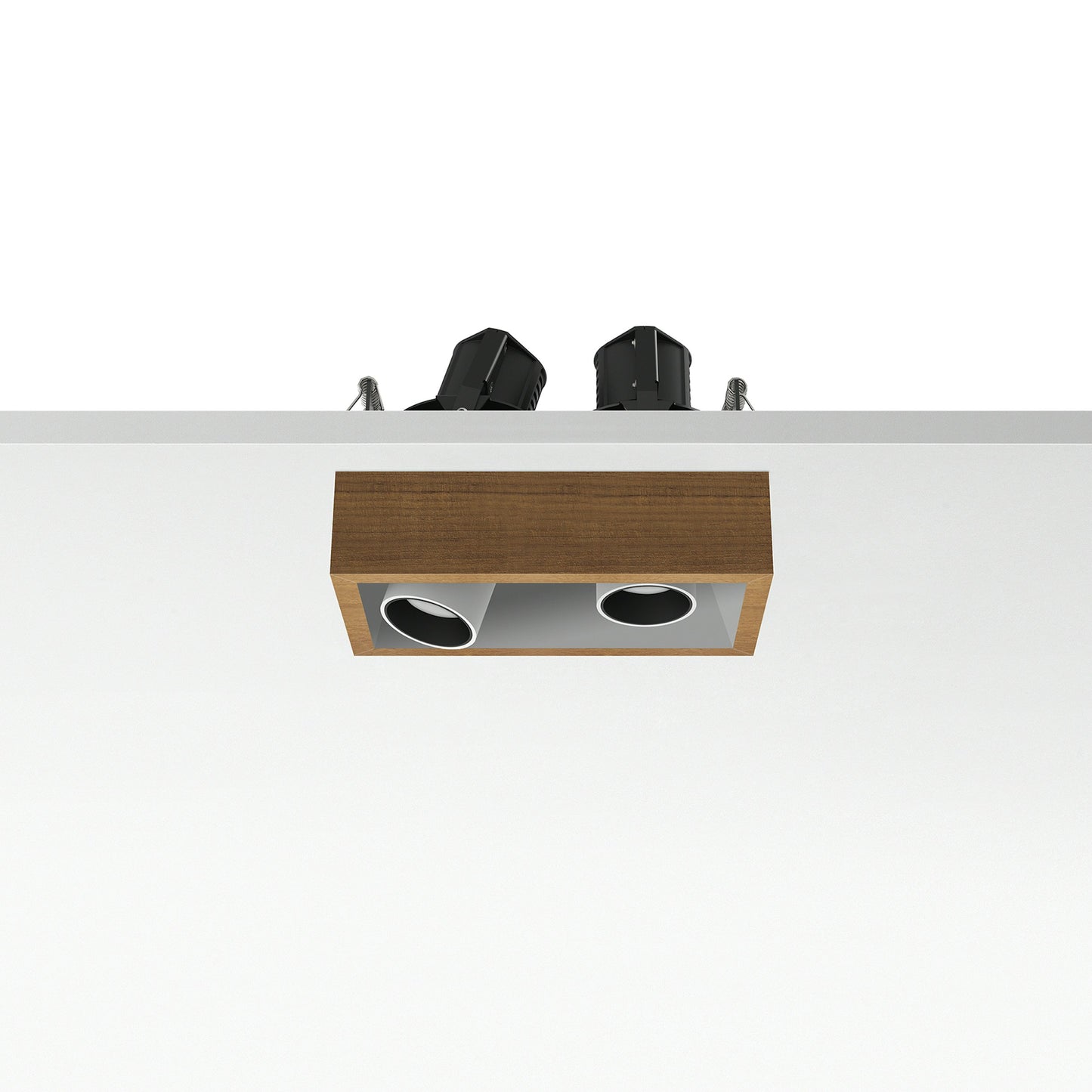 FLOS Architectural Johnny 80 2L Cuadrado — Empotrable LED 2×6.2W 11° 3000K (Blanco)