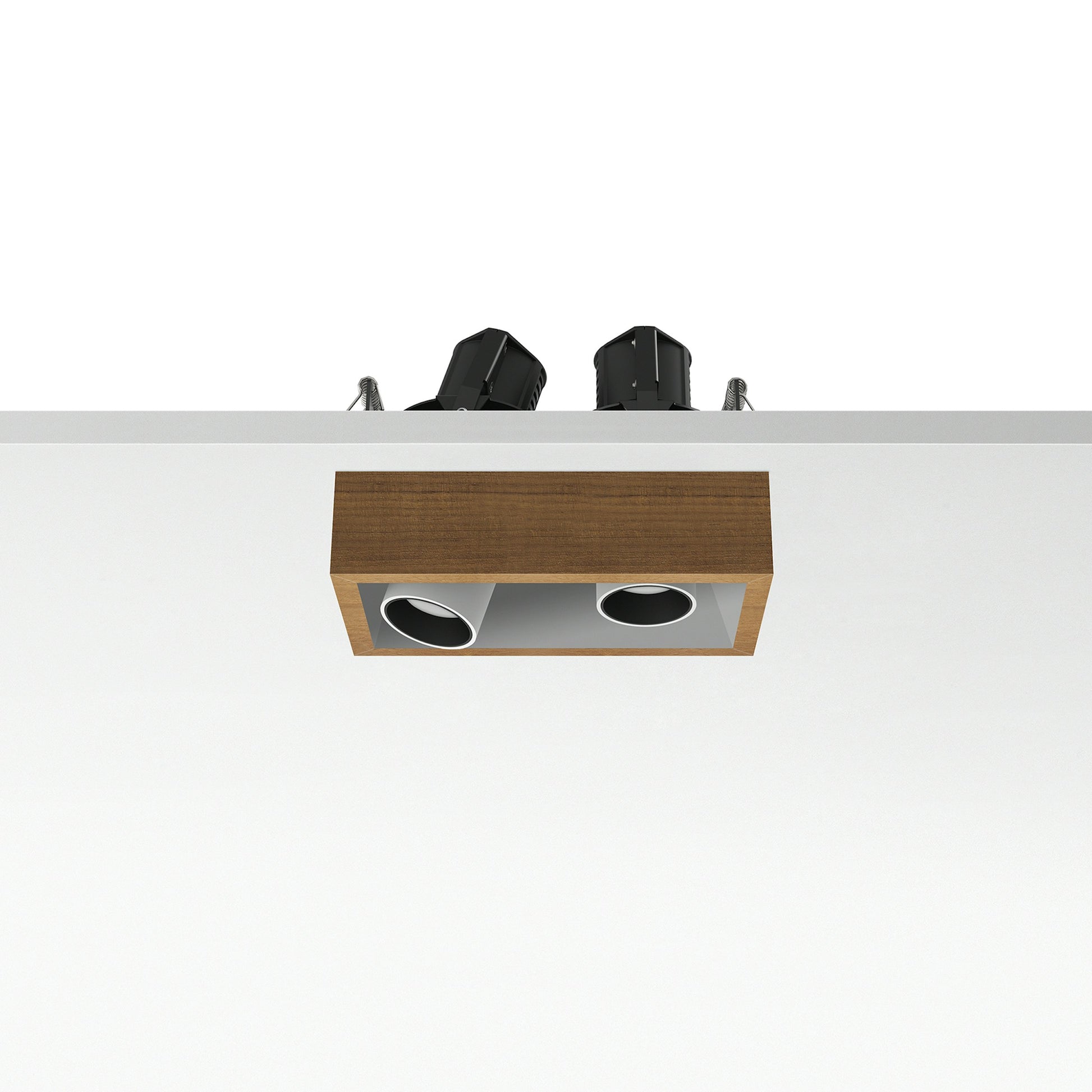 FLOS Architectural Johnny 80 2L Cuadrado — Empotrable LED 2×6.2W 21° 3000K (Blanco)