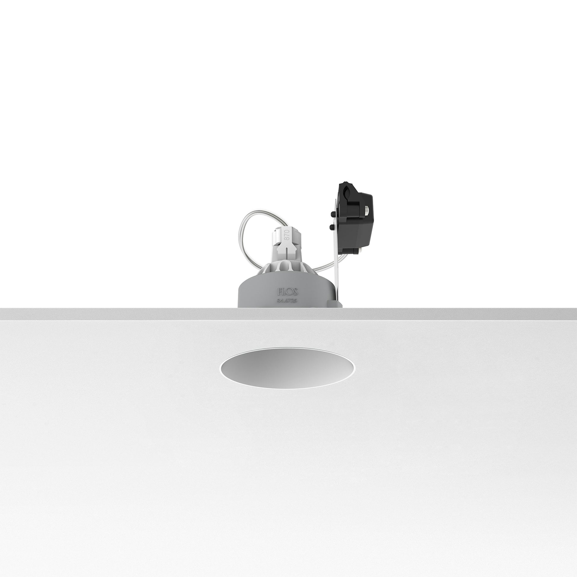 FLOS Architectural Kap Ø80 Fixed — Empotrable LED Retrofit Redondo 12V (Blanco)