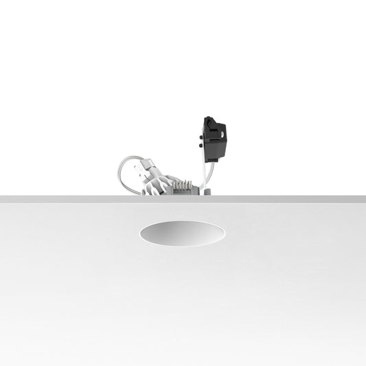 FLOS Architectural Kap Ø80 Wall-Washer — Empotrable LED Retrofit 12V (Blanco)