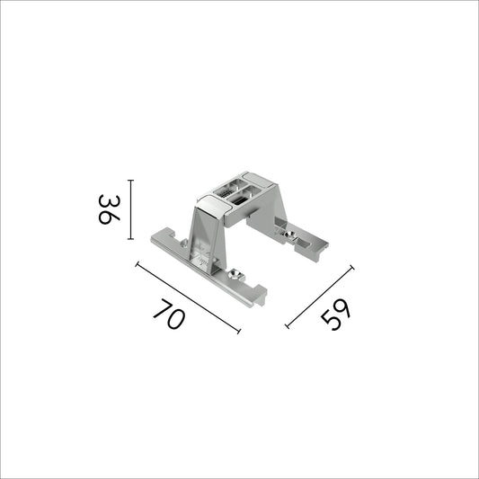 FLOS Architectural Accesorio No Trim — Montaje Línea Continua (Raw)