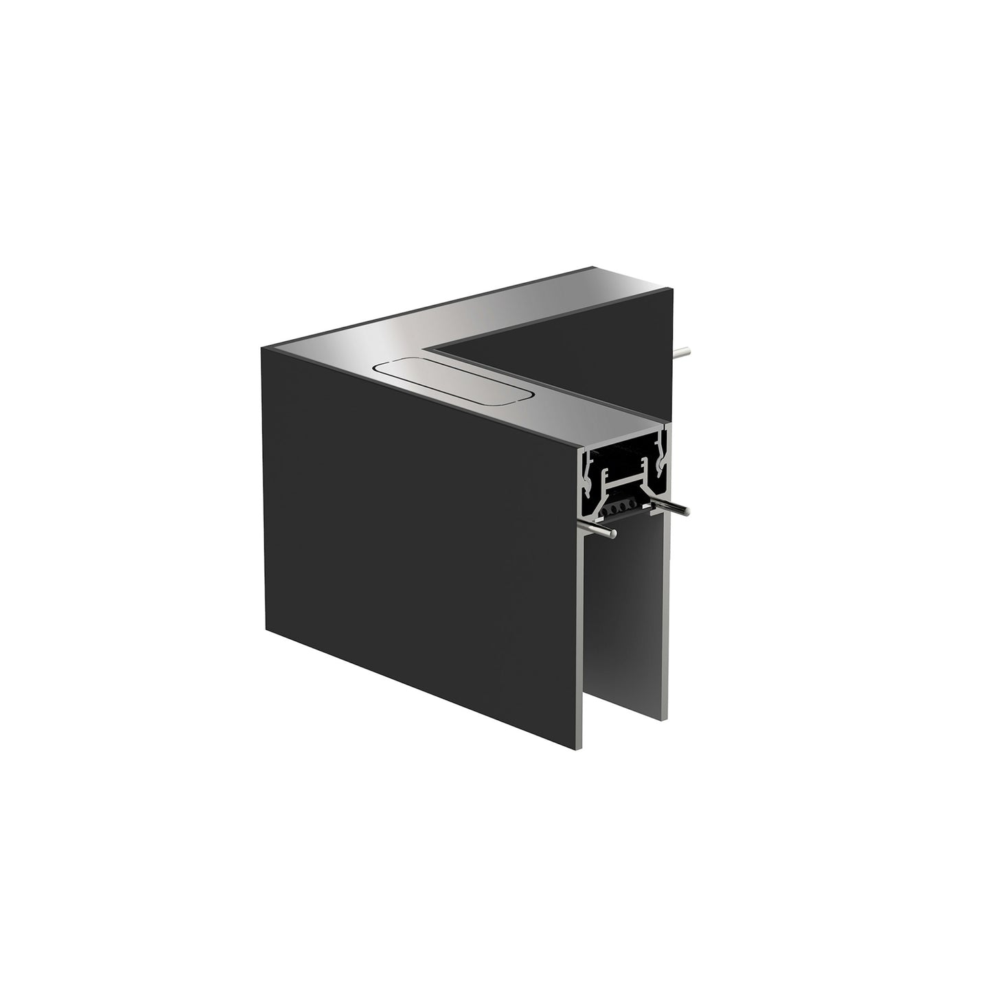 FLOS Architectural The Running Magnet 90° Corner — Conector de Superficie 24V Blanco