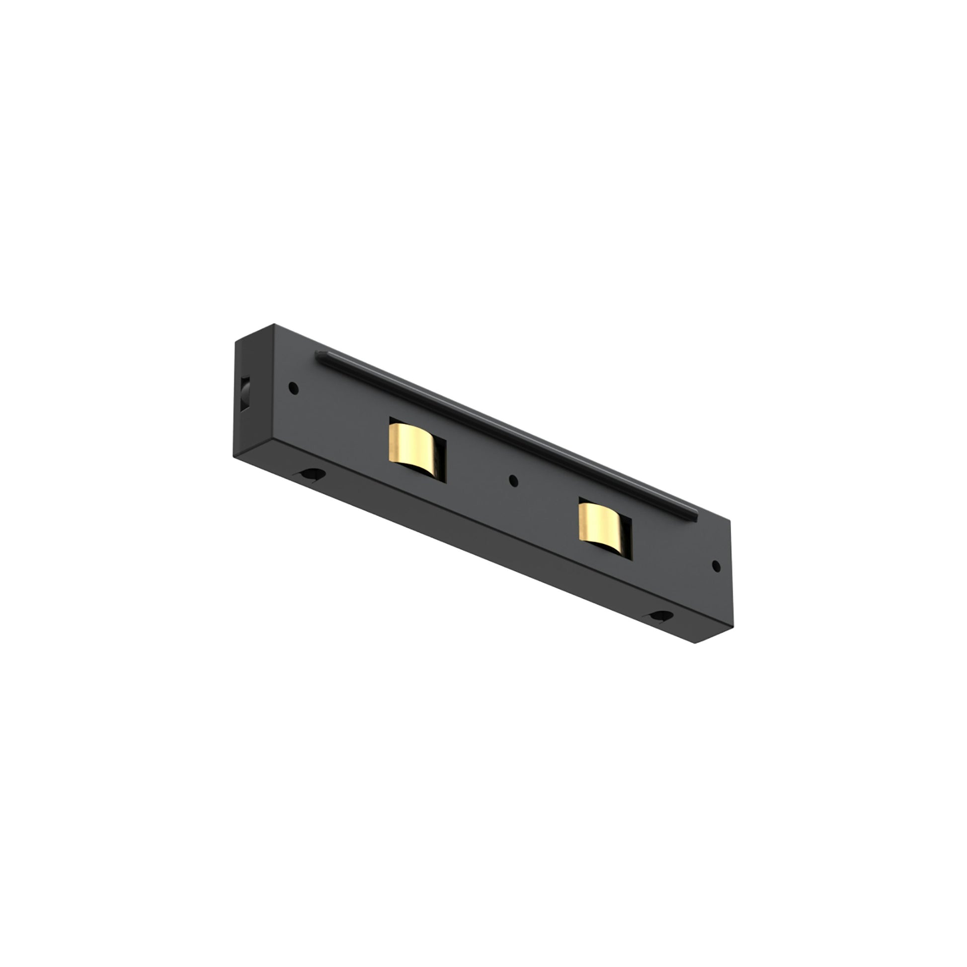 FLOS Architectural Conector Intermedio Micro Running Magnet — Conexión 24V (Negro)
