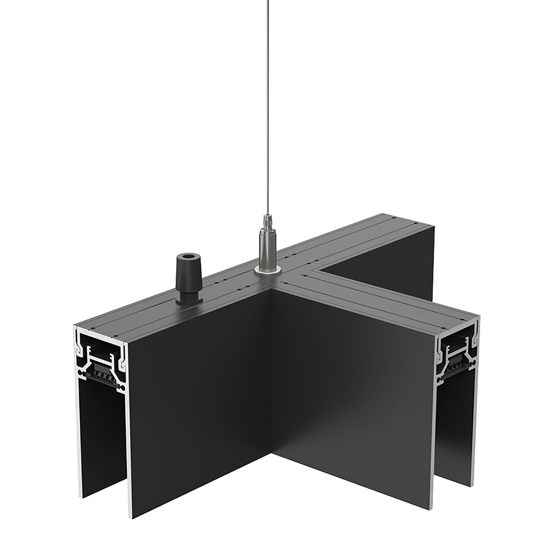 FLOS Architectural T-Joint Grid Down — Sistema de suspensión 24V Negro