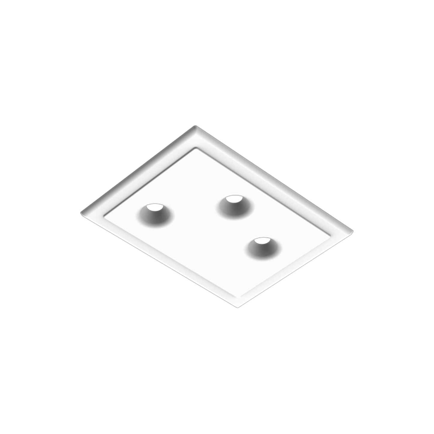 FLOS Architectural Juncos Soft Plate 3L — Luminaria semiempotrada 3L Raw