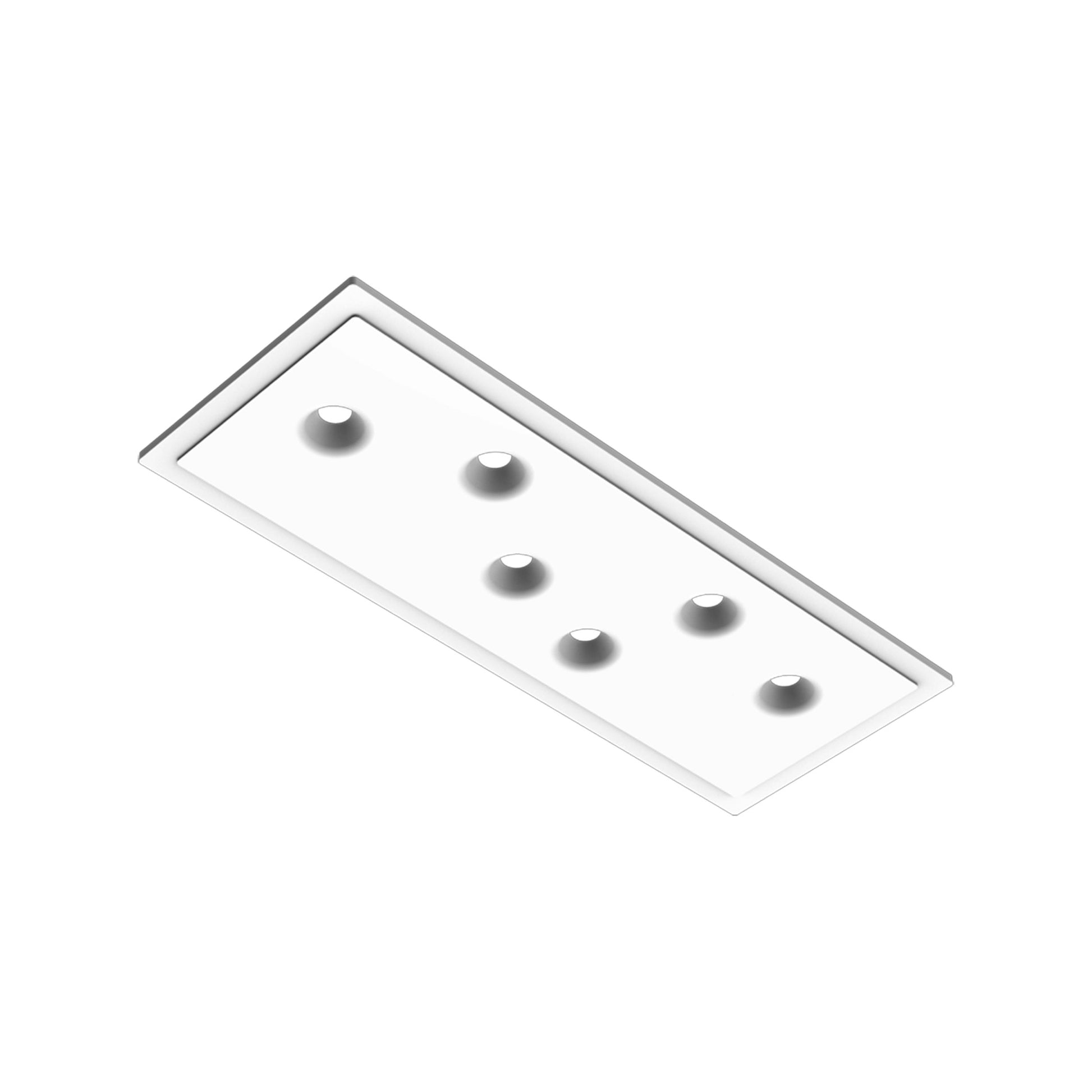 FLOS Juncos Soft Plate 6L — Luminaria LED semiempotrada Raw