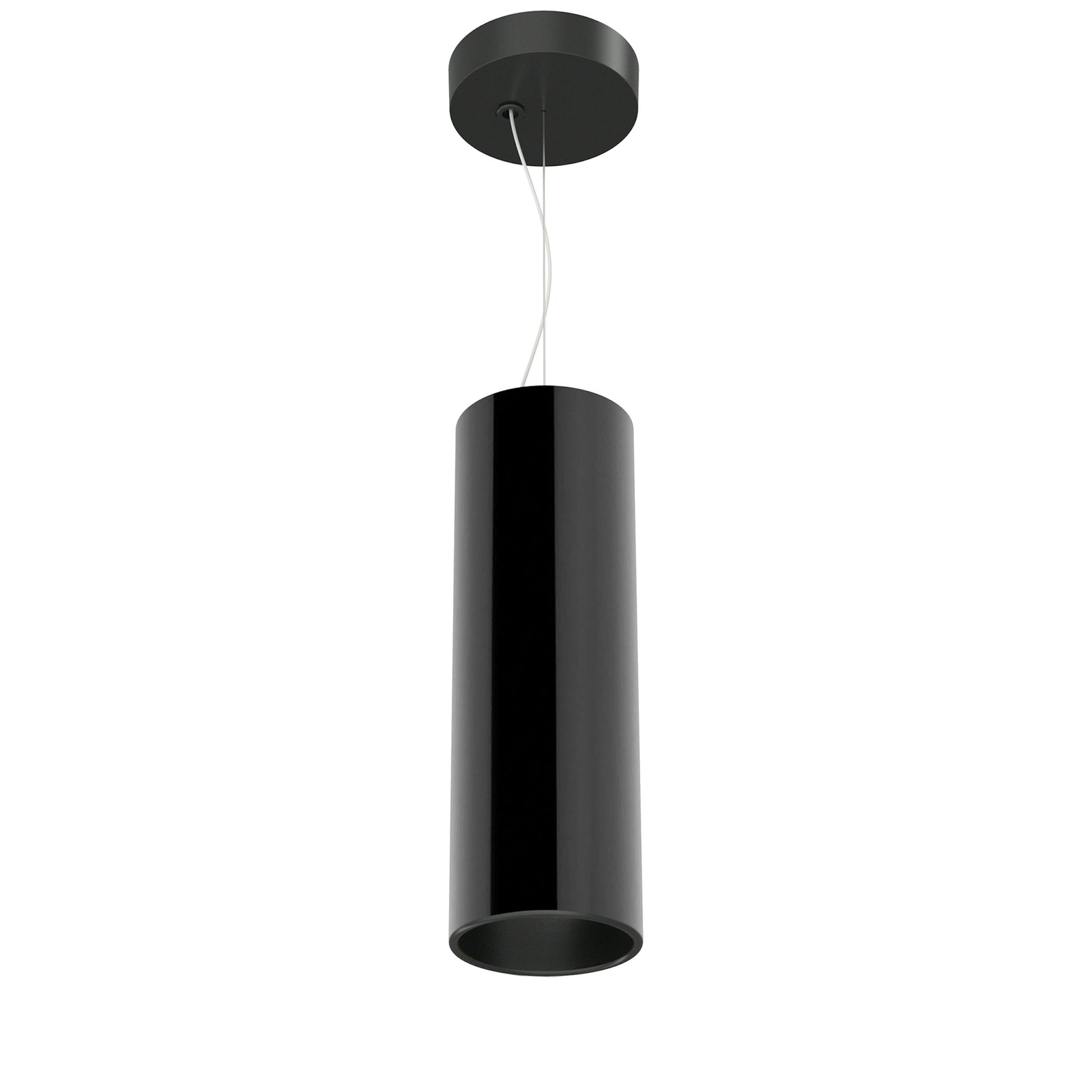 FLOS Architectural Kap Suspension Ø100 — Colgante LED 9W 28° 3000K (Blanco/Negro)