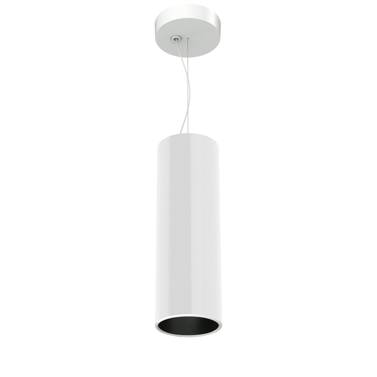 FLOS Architectural Kap Suspension Ø100 — Colgante LED 9W 28° 3000K (Blanco/Negro)