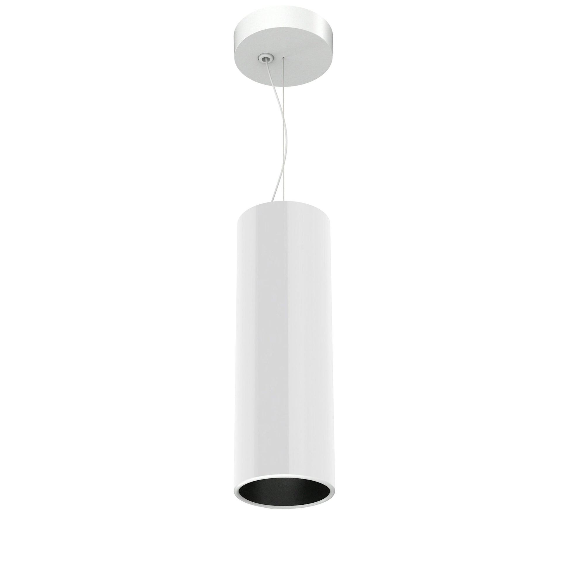 FLOS Architectural Kap Suspension Ø100 — Colgante LED 9W 28° 3000K (Blanco/Negro)