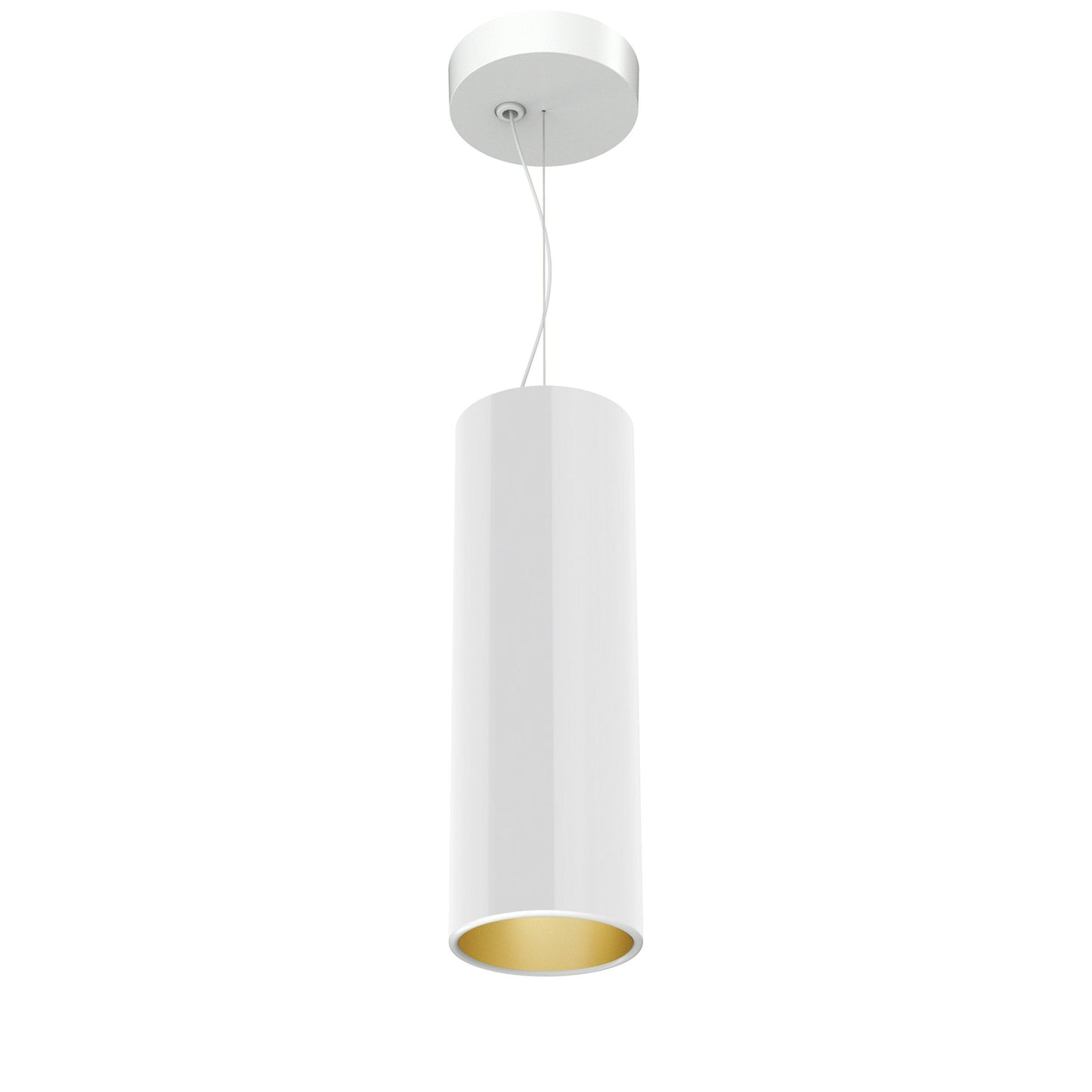 FLOS Architectural Kap Suspension Ø100 — Colgante LED 9W 29° 3000K (Blanco/Oro)