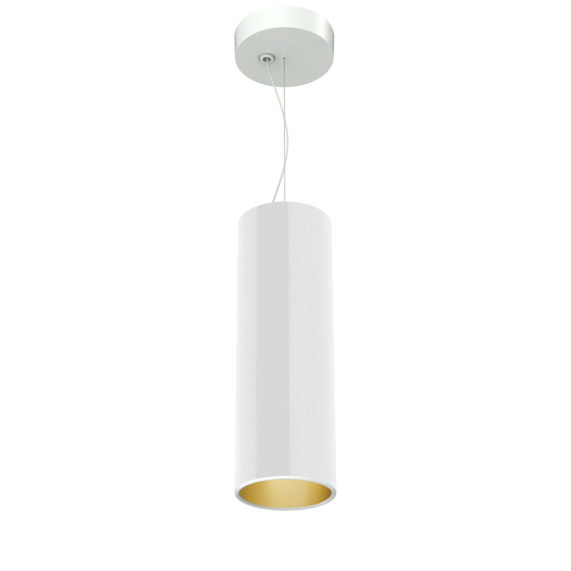 FLOS Architectural Kap Suspension Ø100 — Colgante LED 9W 29° 3000K (Blanco/Oro)