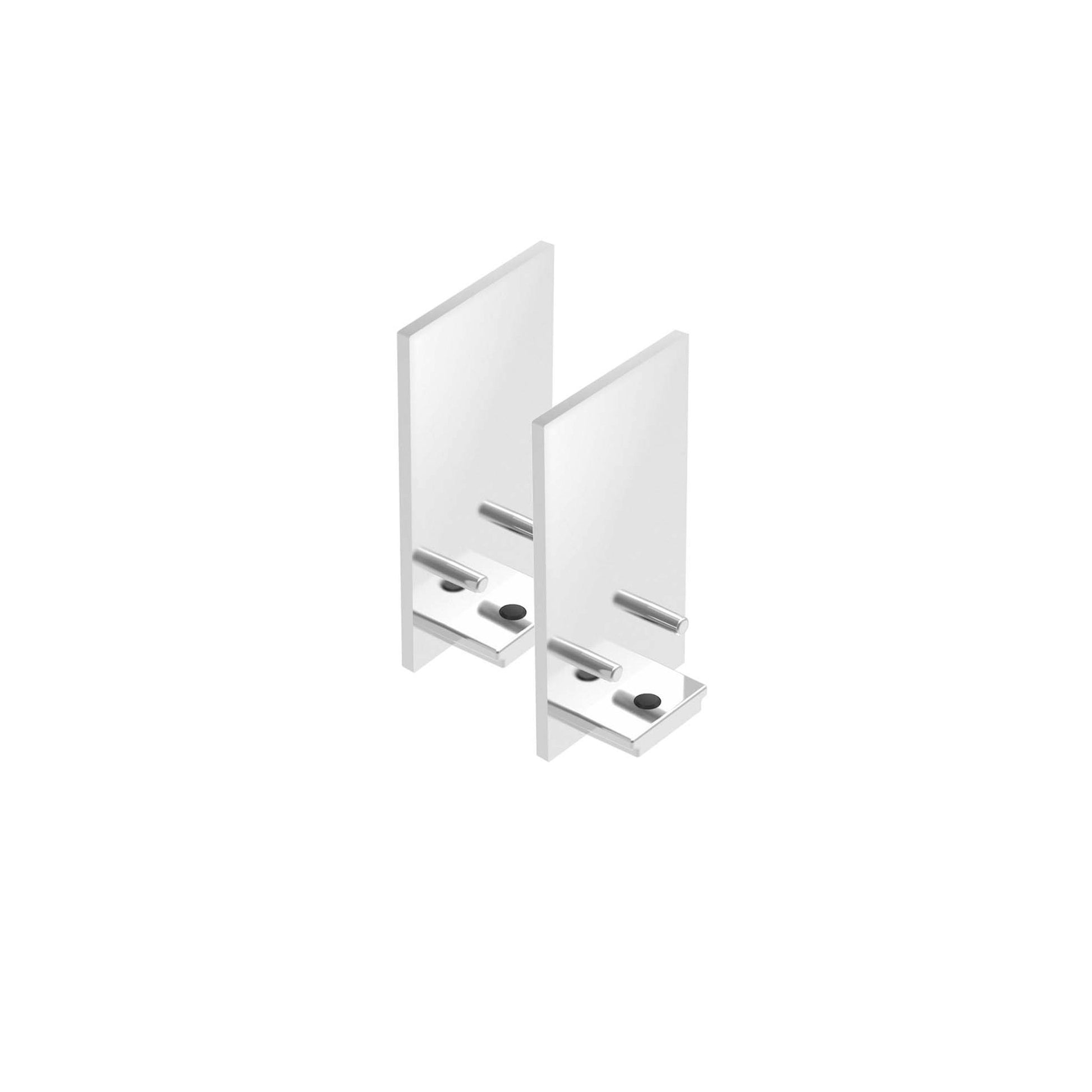 FLOS Architectural The Tracking Magnet Suspension Profile End Caps — Blanco