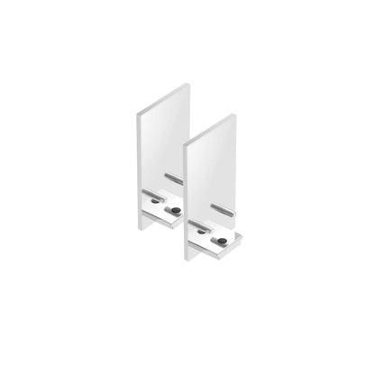 FLOS Architectural The Tracking Magnet Suspension Profile End Caps — Blanco