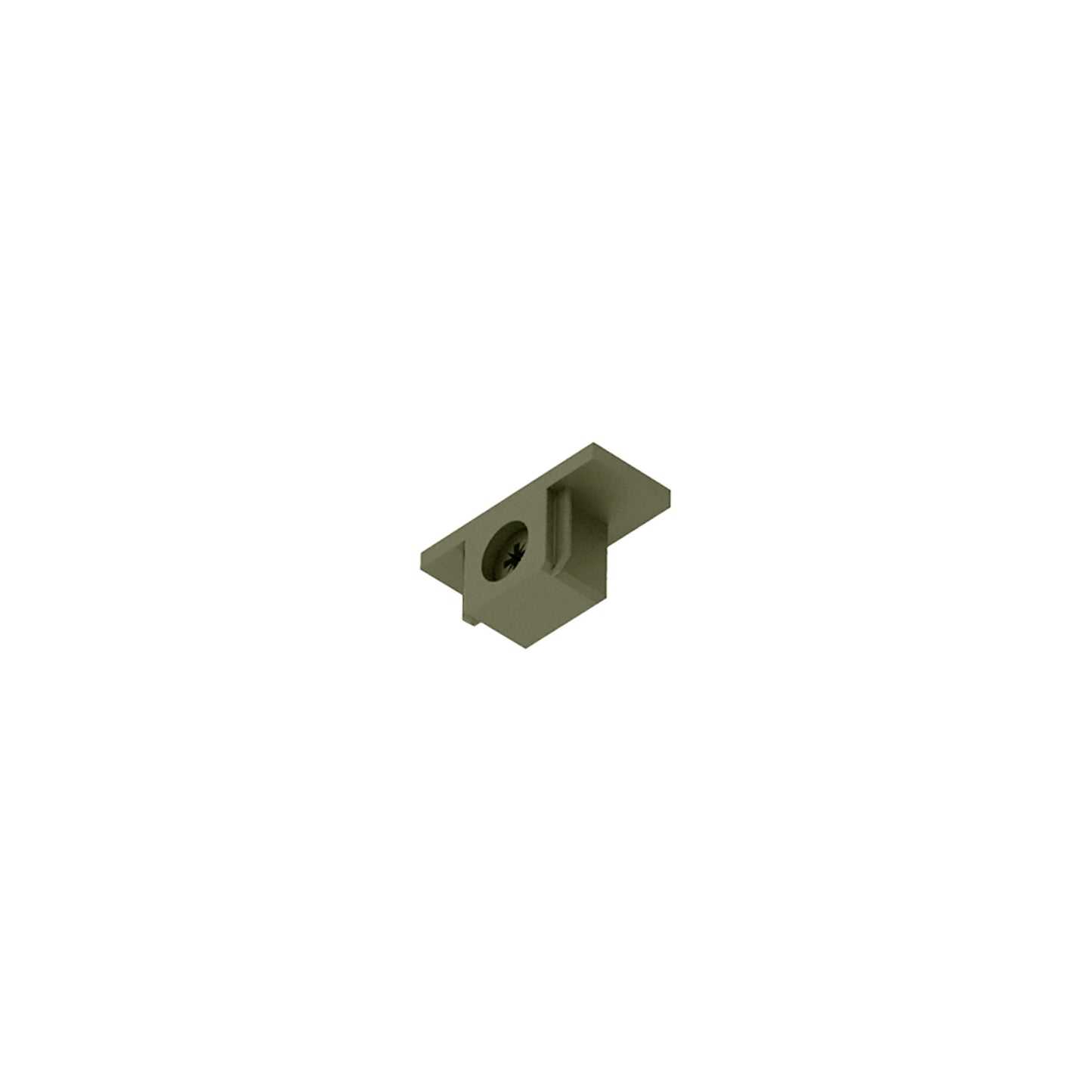 FLOS Architectural Zero Track End Cap — Tapa Perfil Superficie (Blanco)