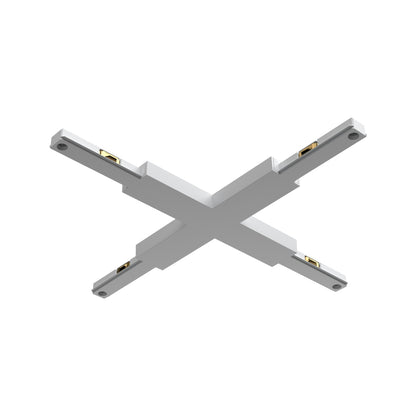 FLOS Architectural Zero Track — Conector de Cruz Alimentable Blanco