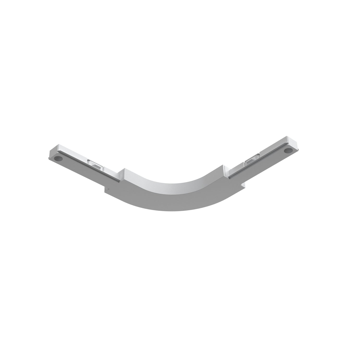 FLOS Architectural Zero Track Curva Interior — Perfil de Superficie Blanco