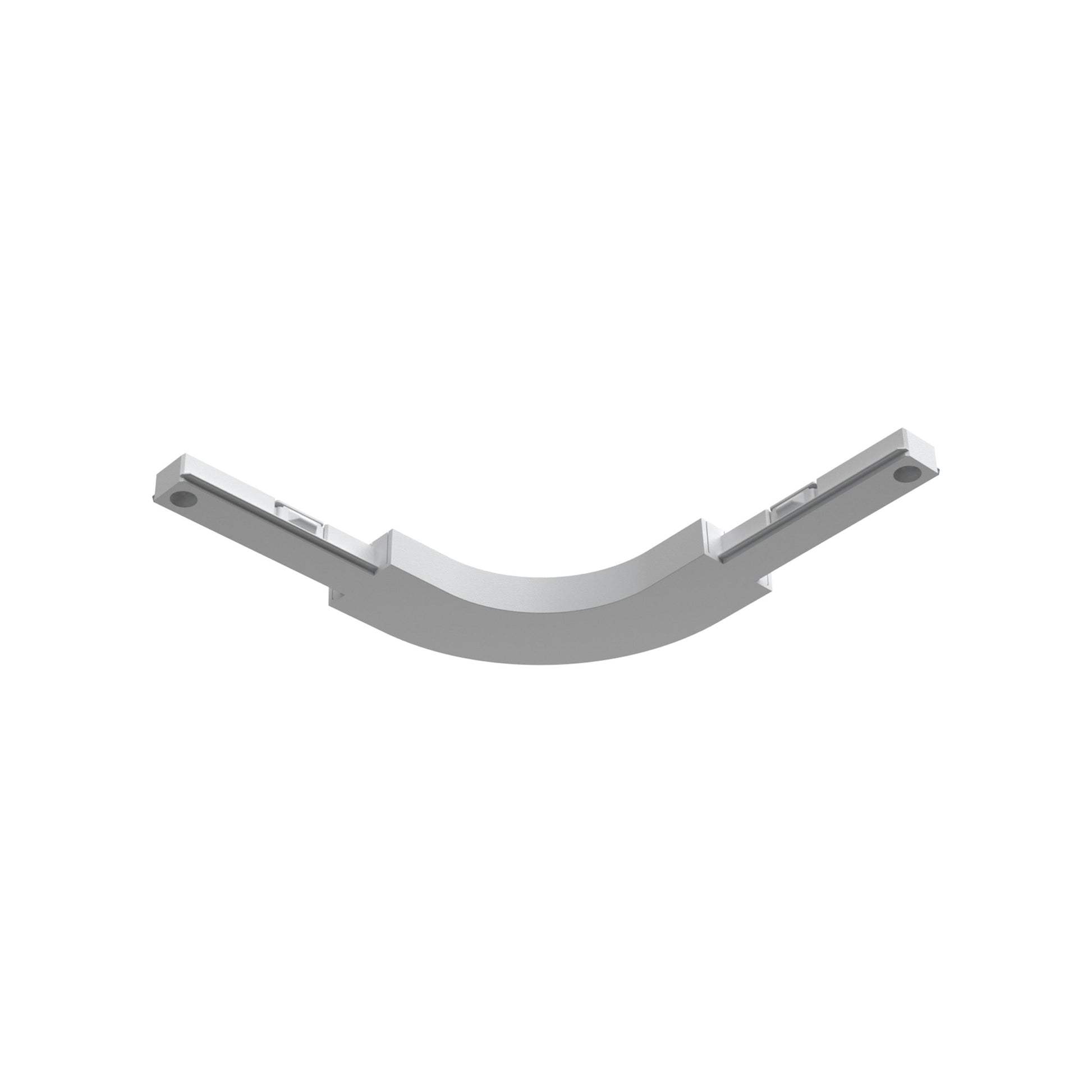 FLOS Architectural Zero Track Curva Interior — Perfil de Superficie Blanco