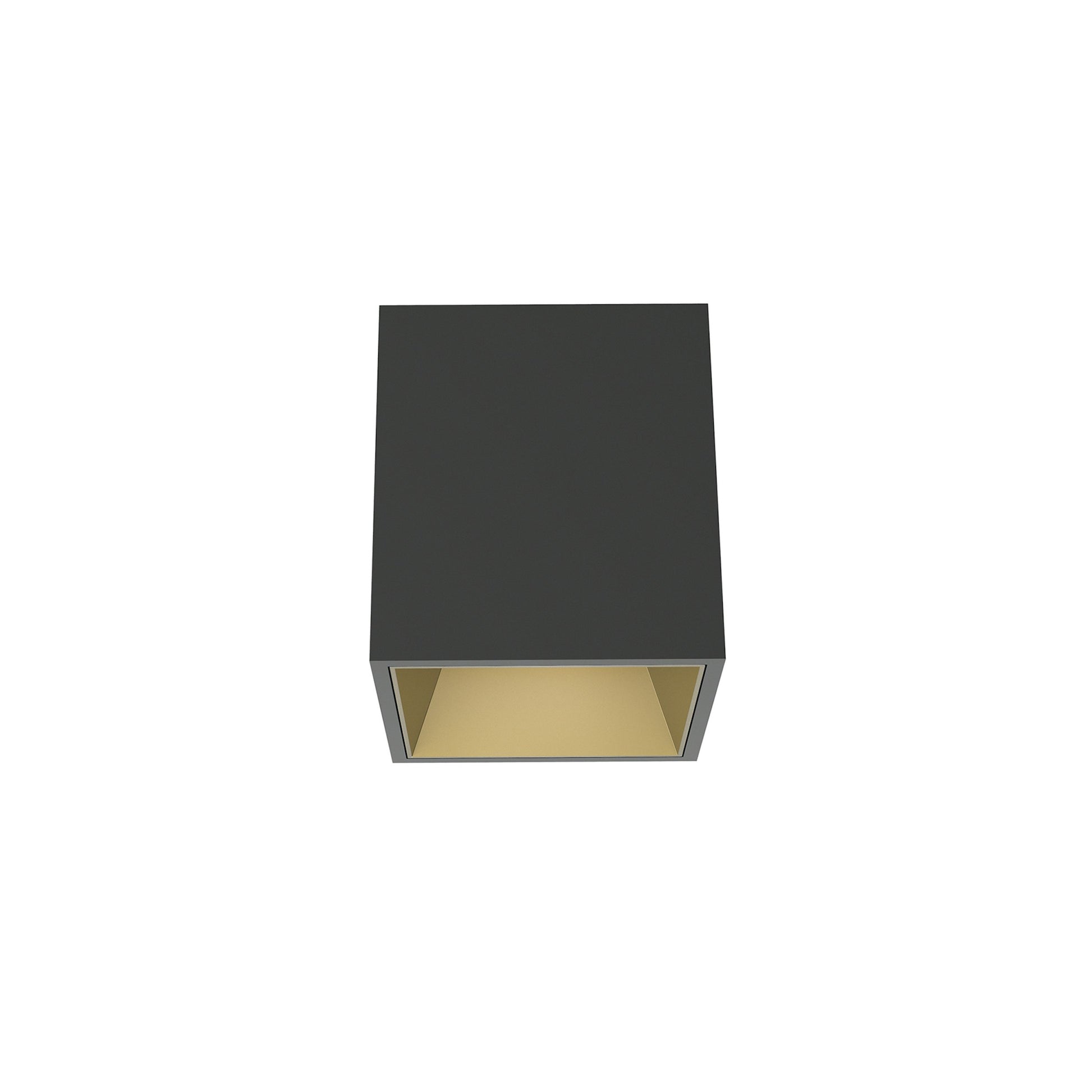 FLOS Architectural Kap 80 Surface Square Medium — LED 9.2W 25° 3000K (Blanco/Oro)