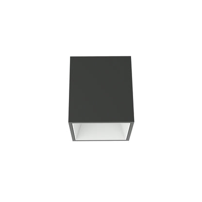 FLOS Architectural Kap 80 Surface Square Medium — LED 9.2W 25° 3000K (Blanco/Blanco)