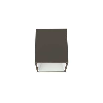 FLOS Architectural Kap 80 Surface Square Medium — LED 9.2W 25° 3000K (Blanco/Blanco)