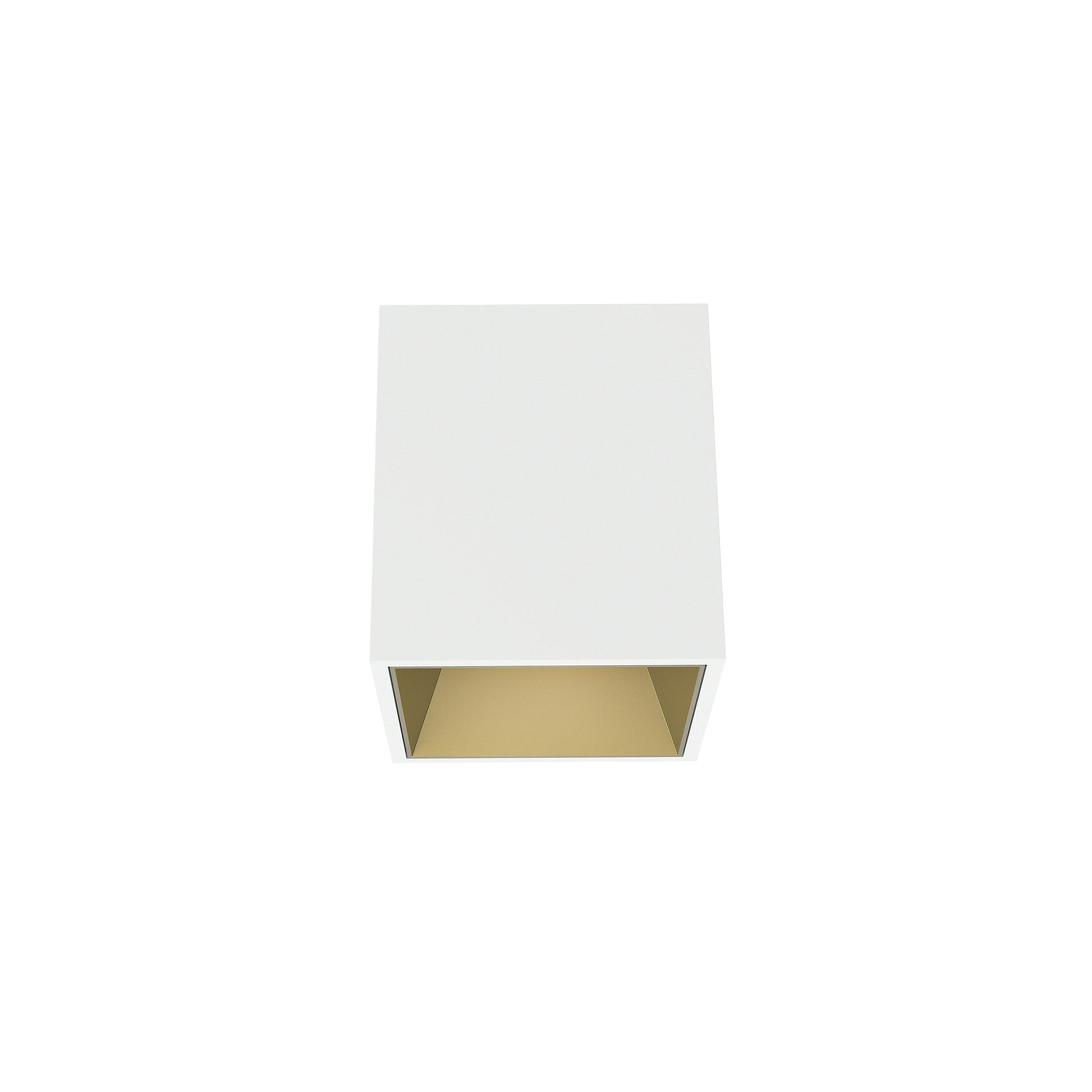 FLOS Architectural Kap 80 Surface Square Flood — LED 9.2W 3000K Dimmable Casambi (Blanco/Oro)