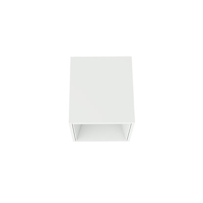 FLOS Architectural Kap 80 Surface Square Medium — LED 9.2W 25° 3000K (Blanco/Blanco)