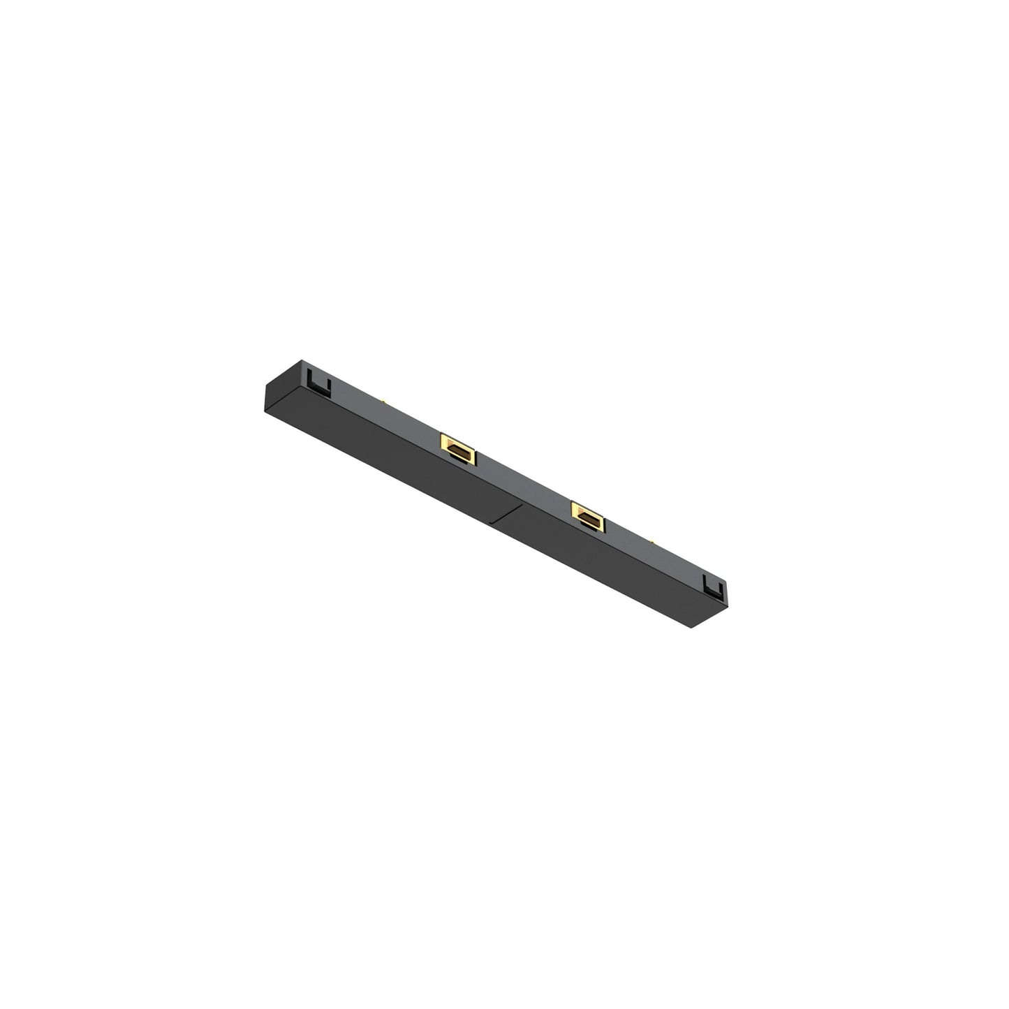 FLOS Architectural Straight Connector — Conector para Zero Track Pro Recessed Negro