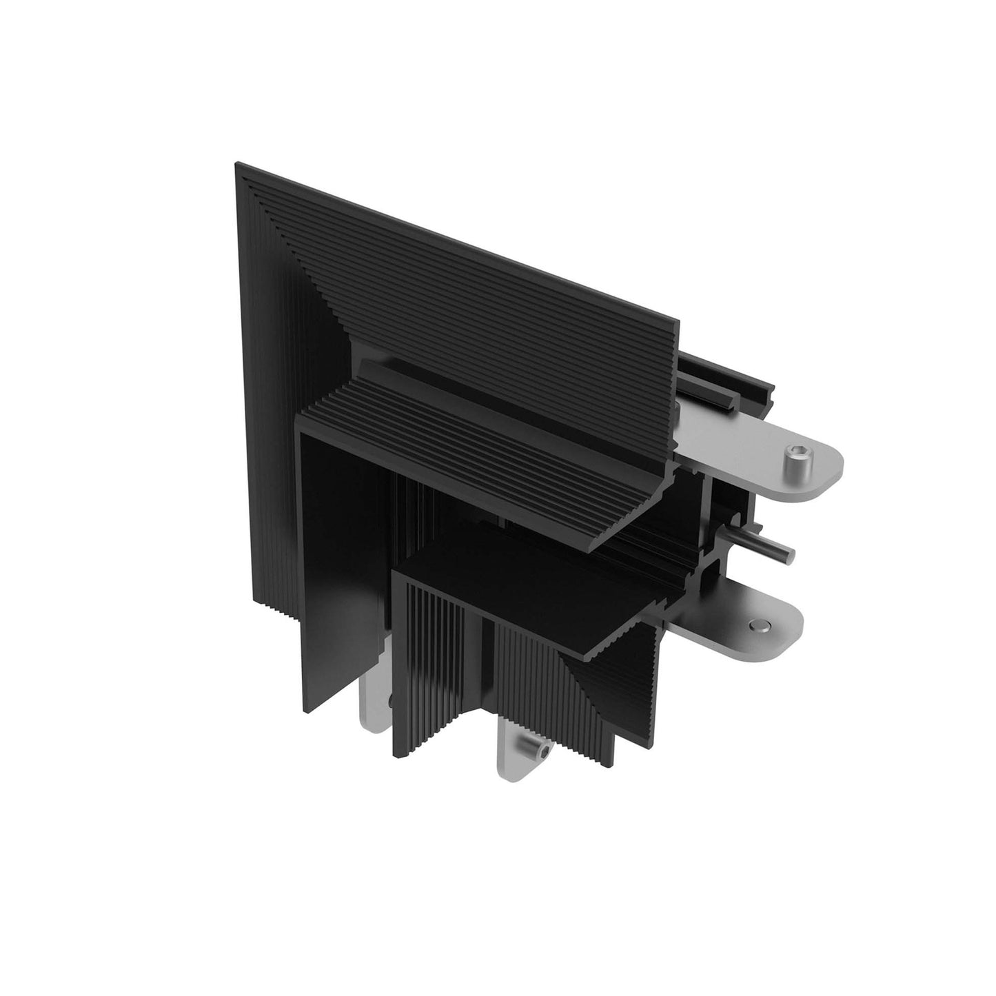 FLOS Architectural The Tracking Magnet Recessed Corner 90° — Perfil Empotrable Mecánico Negro