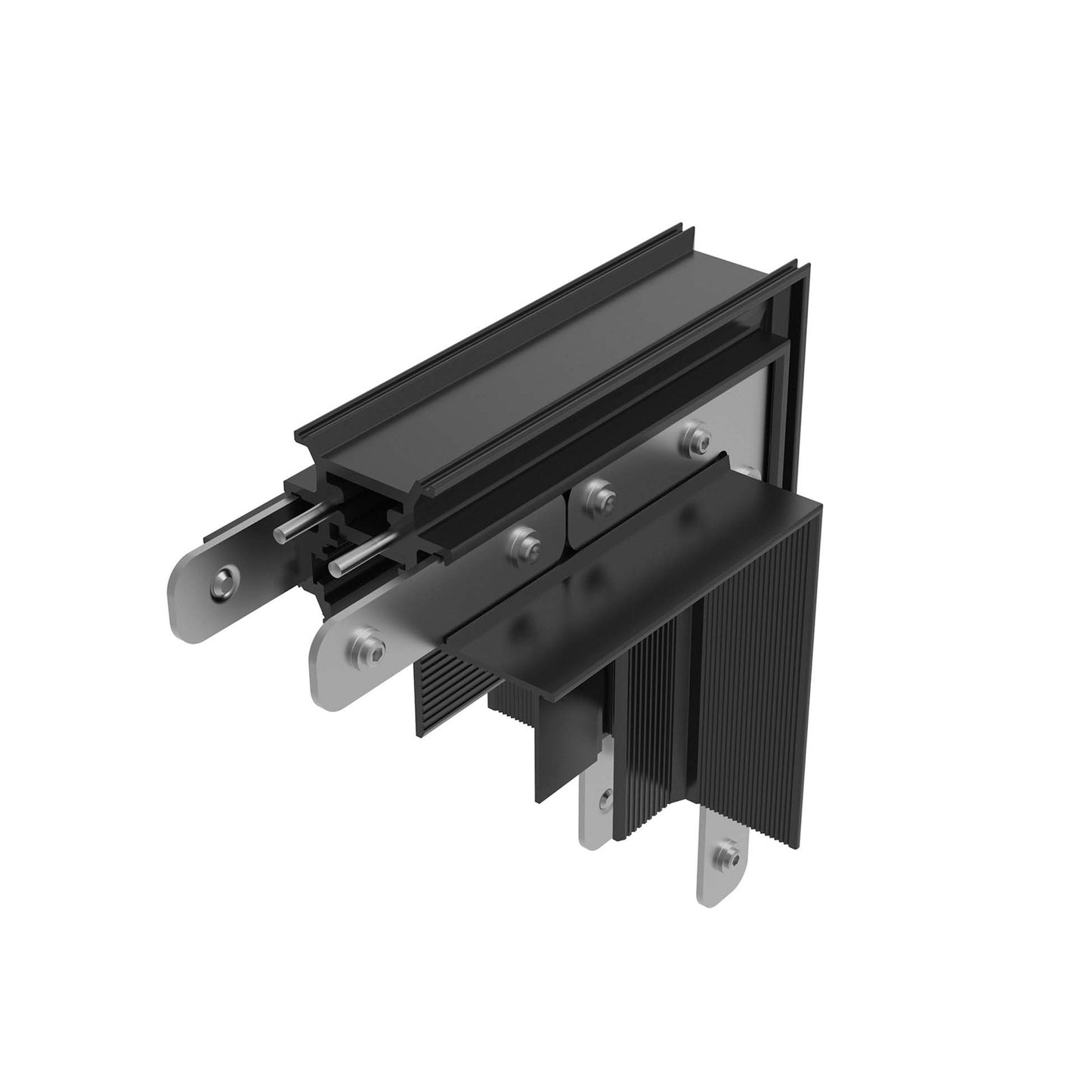 FLOS Architectural The Tracking Magnet — Perfil Esquina Mecánica 48V Negro