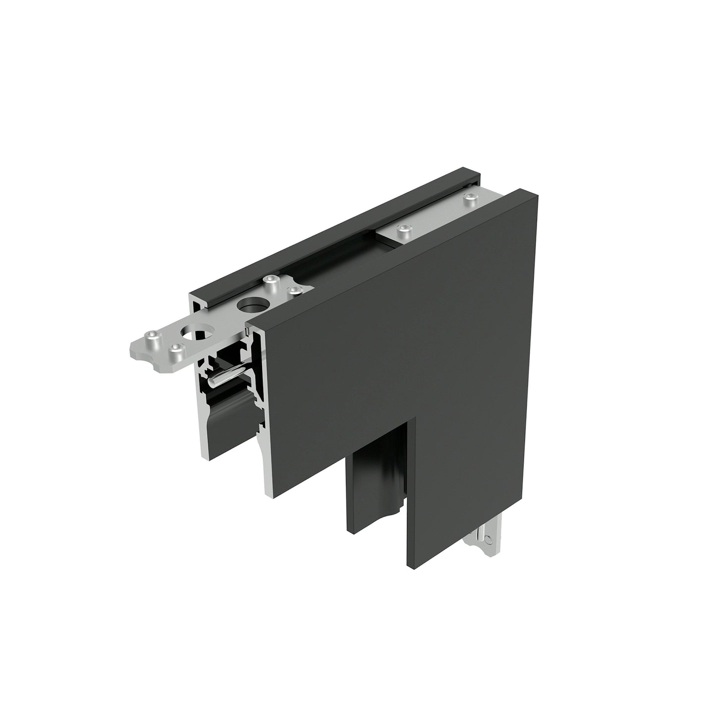 FLOS Architectural Tracking Magnet — Esquina Interior Perfil Superficie Blanco