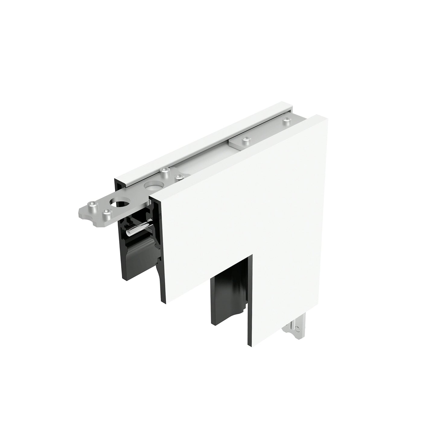 FLOS Architectural Tracking Magnet — Esquina Interior Perfil Superficie Blanco