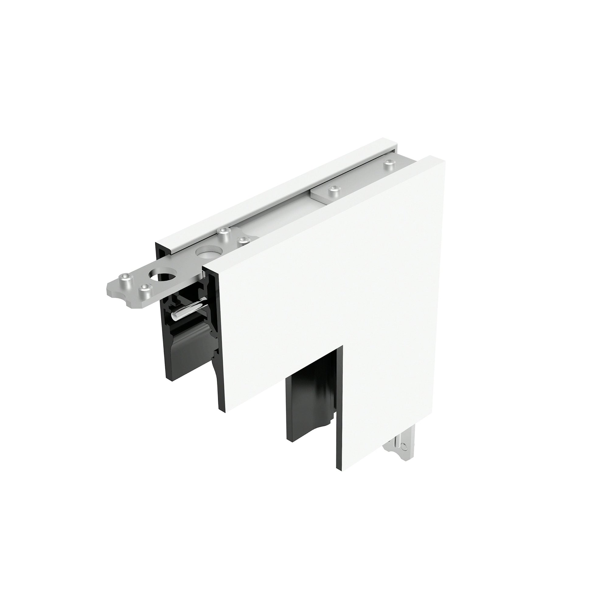 FLOS Architectural Tracking Magnet — Esquina Interior Perfil Superficie Blanco
