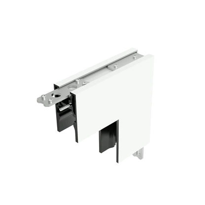 FLOS Architectural Tracking Magnet — Esquina Interior Perfil Superficie Blanco