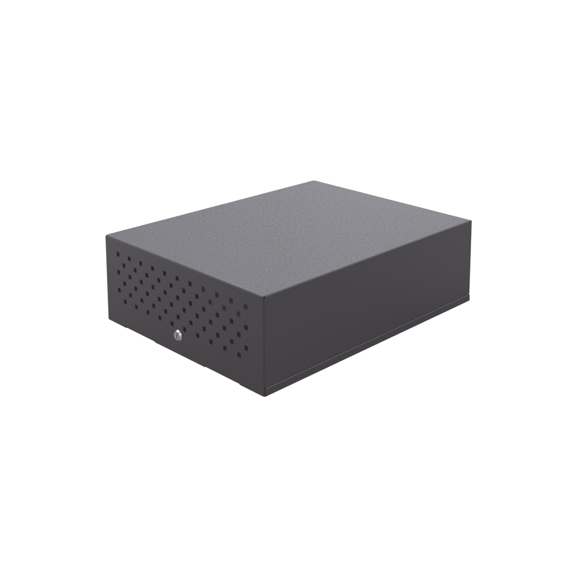 Gabinete Metálico de Seguridad para DVR/NVR. Tamaño Max. de DVR/NVR:  440 x 177 x 462 mm (An. x Al. x Prof.)