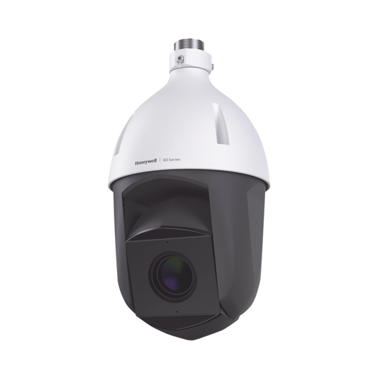 PTZ IP 5 MP / 30X Zoom / 150 m IR / H.265 / U-PoE / Soporta Autoseguimiento / IP66 / NEMA 4X / IK10 / Alarmas y Audio I/O / Detección Facial / Merodeo / Objeto Abandonado / Intrusión / ONVIF / NDAA / Serie 60 / Honeywell Security