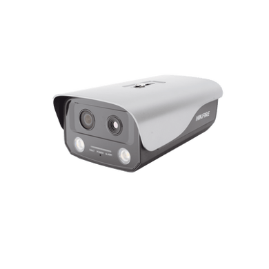 (HikFire) Cámara IP de Detección Térmica de Incendios / Detección de Llamas y Temperaturas Anormales / 4 Megapíxel (Lente Óptico) + 1 Megapíxel (Lente Térmico) / Compatible con Hik-Connect