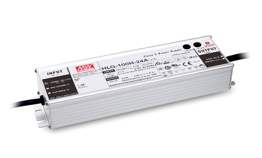 Driver LED MEAN WELL HLG-100H-36 36V 2.8A 100W IP67 Regulable Alta Eficiencia